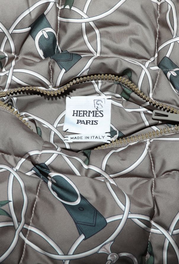 Hermès Reversible Printed Puffer Coat - 8 Hermès Reversible Printed Puffer Coat - 8