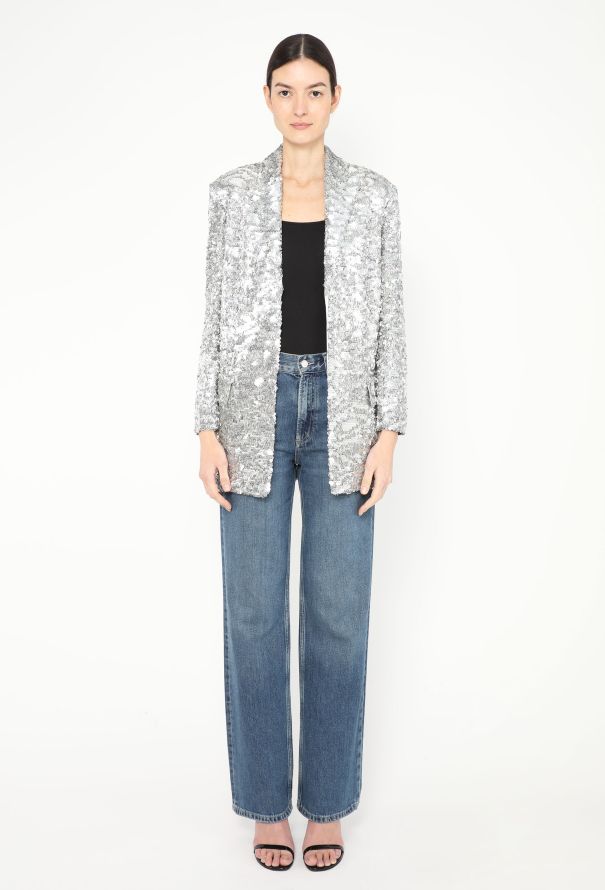 Sonia Rykiel F/W 2018 Notched Sequin Blazer - 1