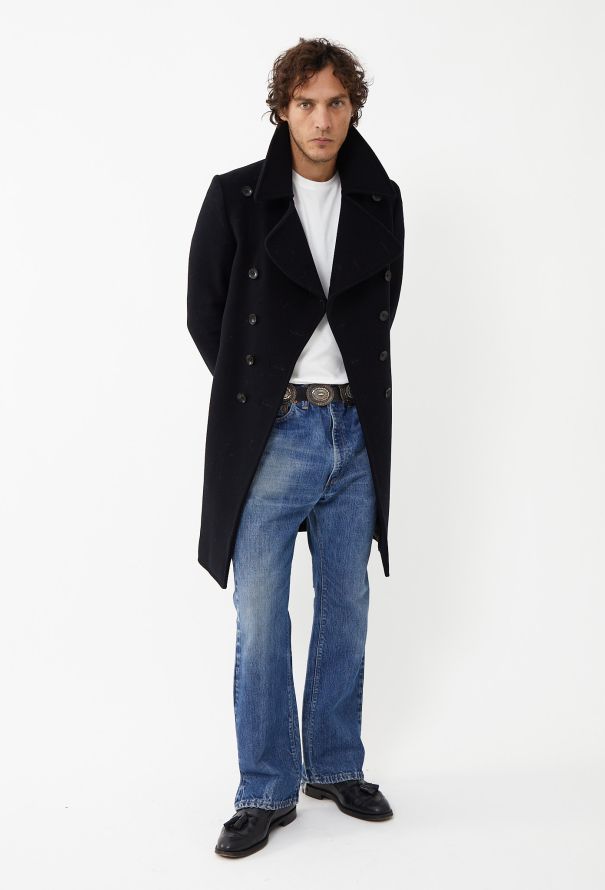 Balenciaga 2011 Felted Double-Breasted Coat - 1