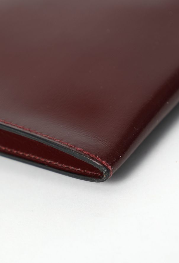 Hermès Vintage Burgundy Box Rio Clutch - 9