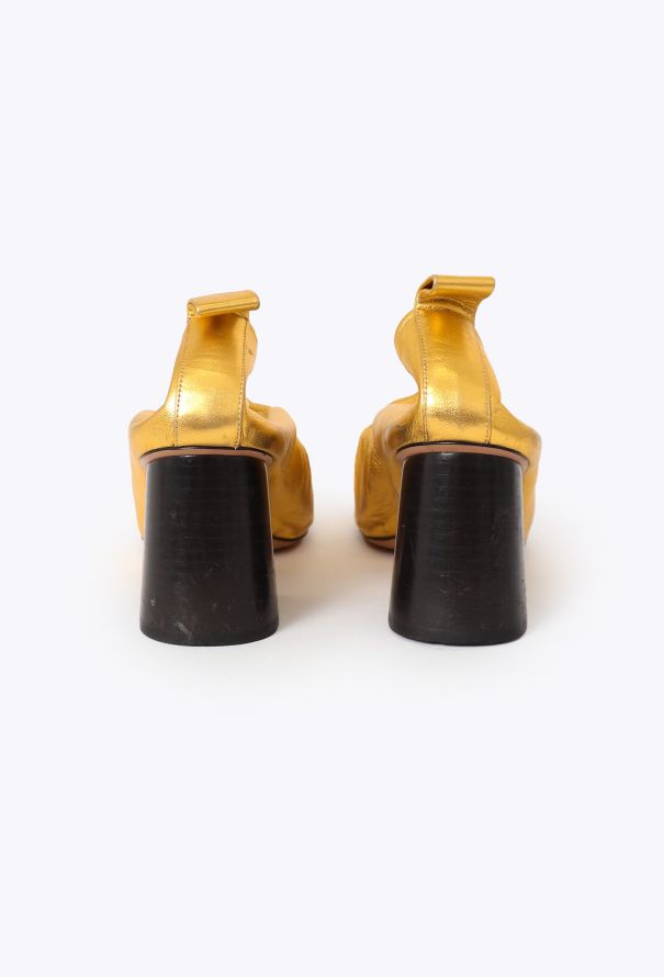 Céline S/S 2015 Metallic Ballerina Pumps - 5