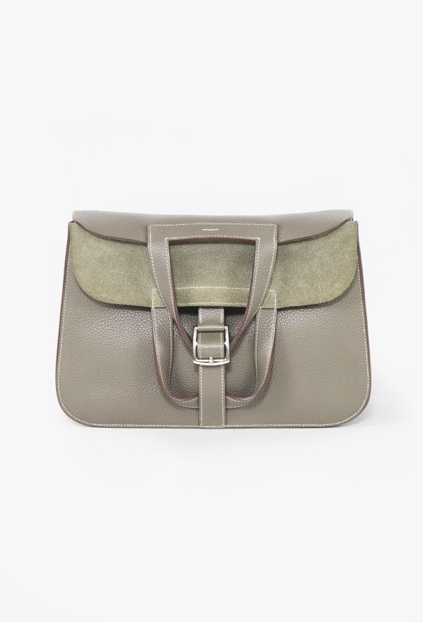 Hermès Gris Étain Taurillon Clémence Halzan 31 - 1