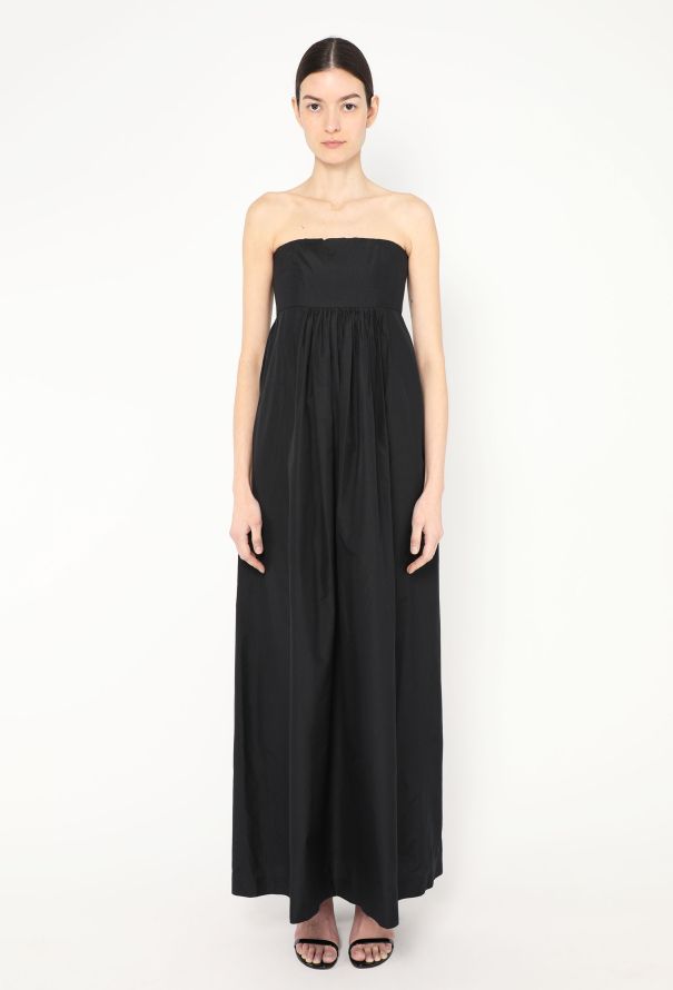Balenciaga Vintage Le Dix Sateen Corset Gown - 1