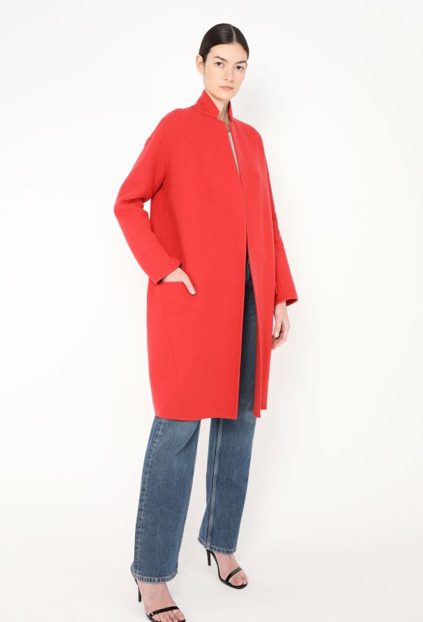 Céline Classic Notched Cocoon Coat - 4