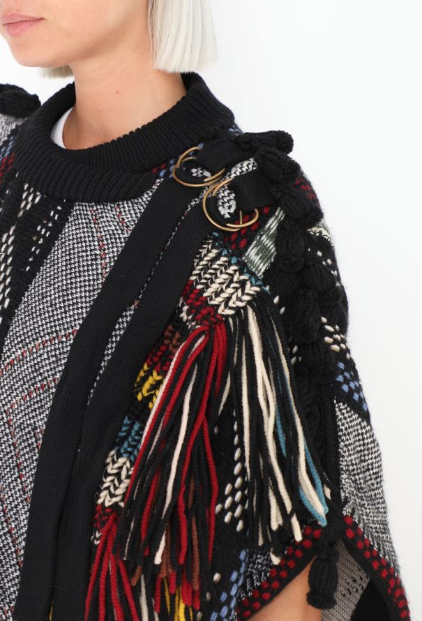 Chloé F/W 2016 Patchwork Djelleba Poncho - 5