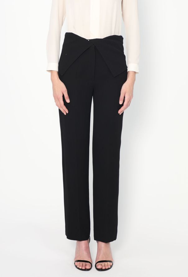 Céline Pre-Fall 2013 Folded Crêpe Trousers - 3