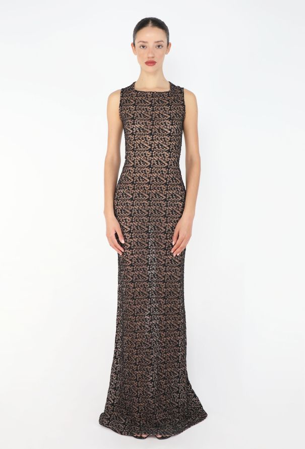Alaïa S/S 2011 Macramé Flared Lace Gown - 1