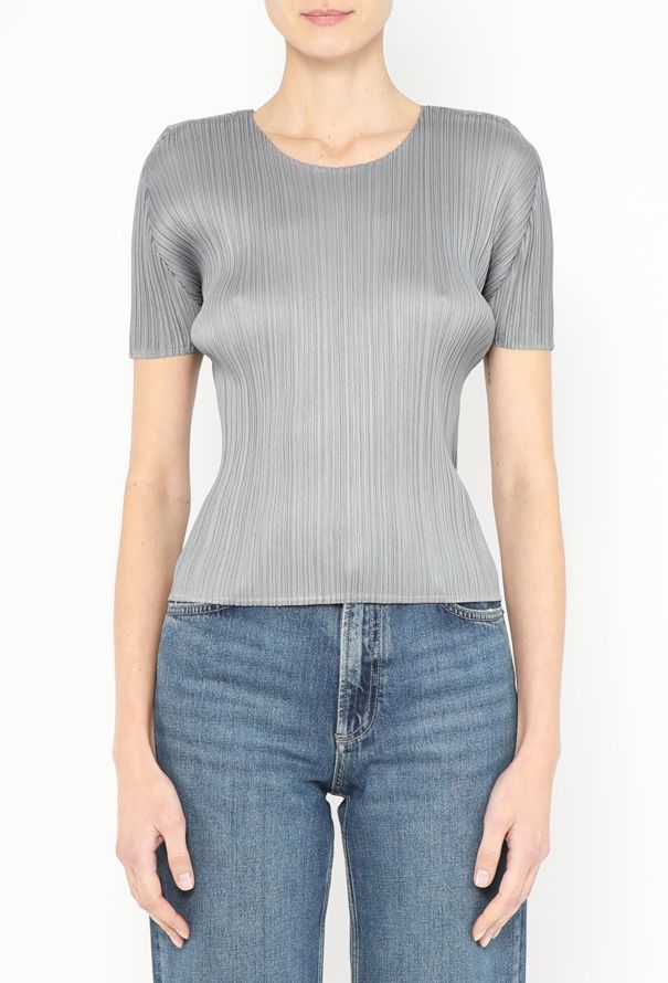 Issey Miyake Pleats Please Scoop Neck T-Shirt - 1