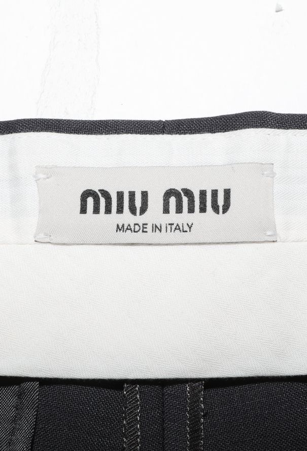 Miu Miu S/S 2025 Mohair Crepe Trousers - 8 Miu Miu S/S 2025 Mohair Crepe Trousers - 8