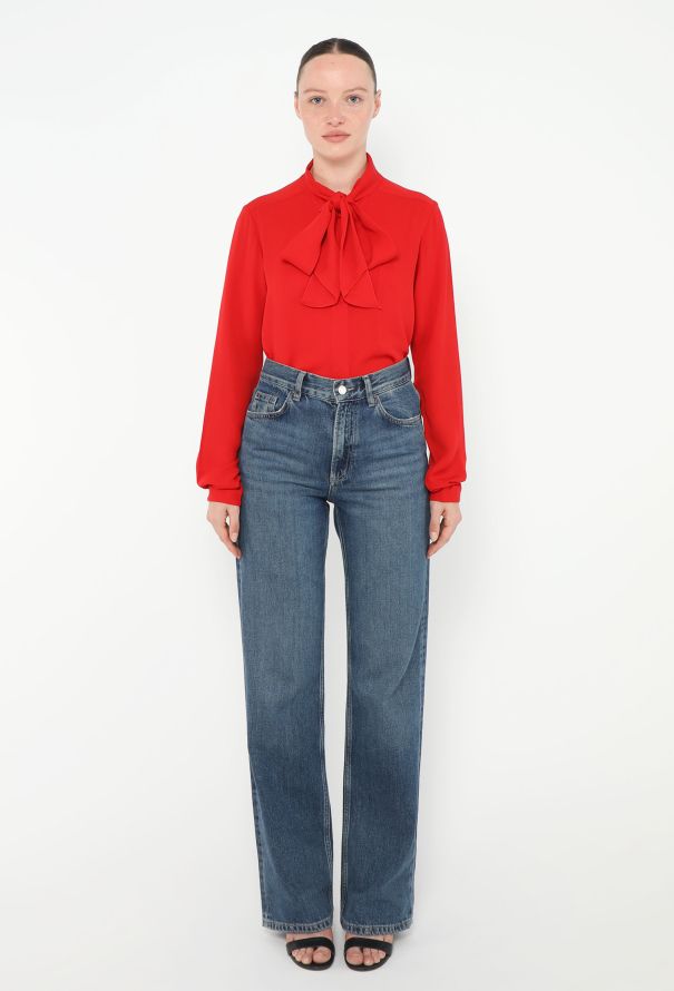 Céline Pre-Fall 2010 Silk Lavallière Blouse - 3