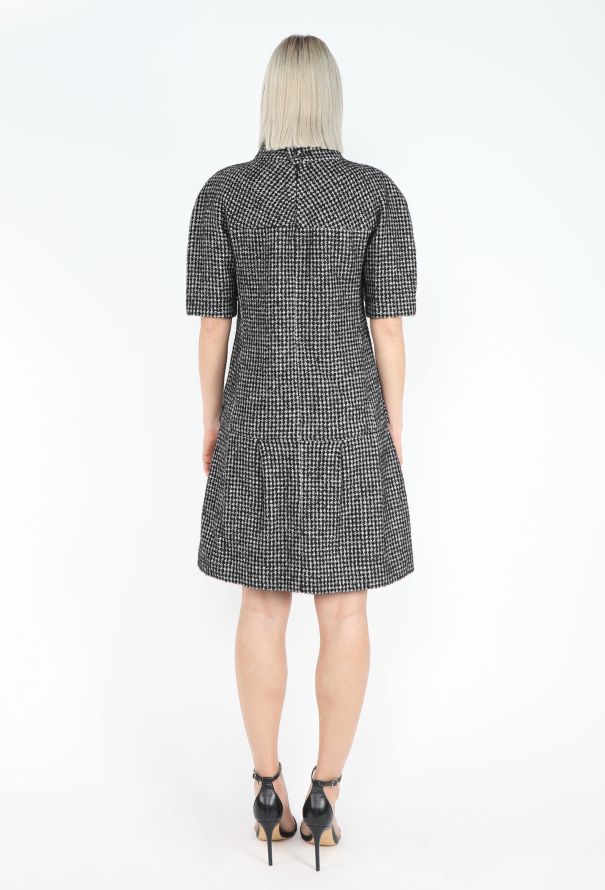 Chanel 2014 Tweed Houndstooth Dress - 4