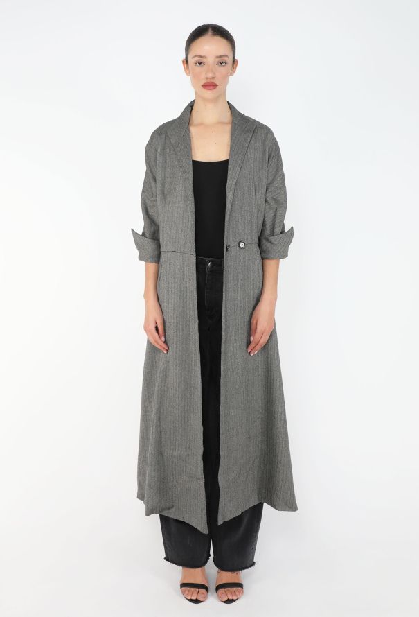 Chloé 2001 Herringbone Belted Coat - 2
