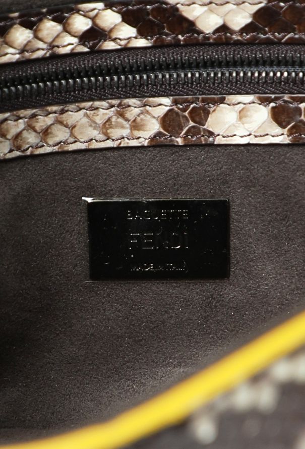 Fendi F/W 2016 Python Elaphe Waves  Baguette Bag - 15
