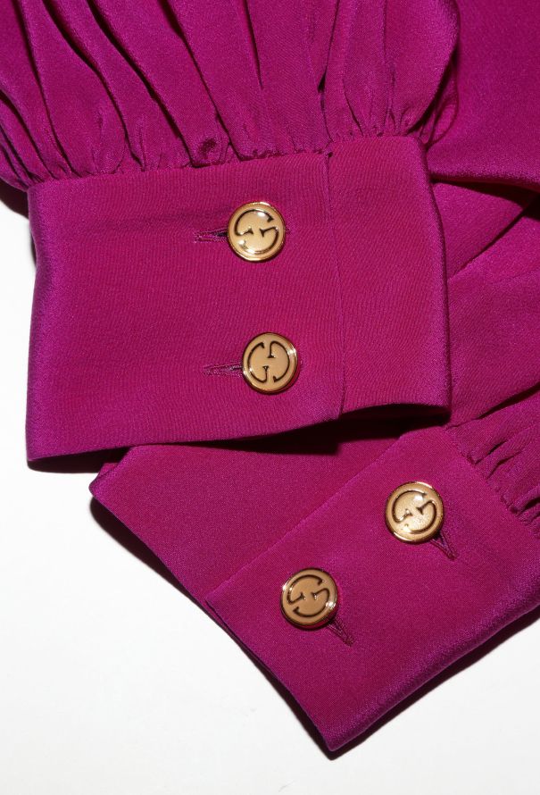 Gucci 2022 Silk Slit Maxi Dress - 6