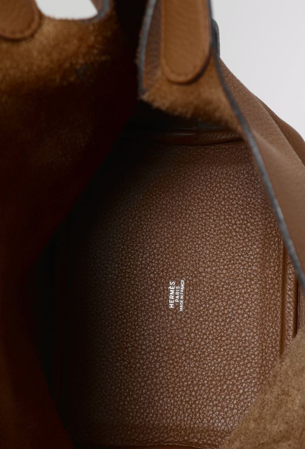 Hermès Tabac Camel Clémence Picotin 18 - 12 Hermès Tabac Camel Clémence Picotin 18 - 12