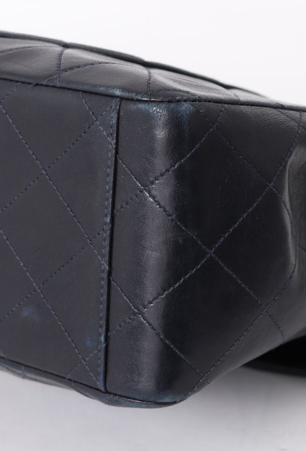 Chanel '90s Navy Maxi Timeless Bag - 12