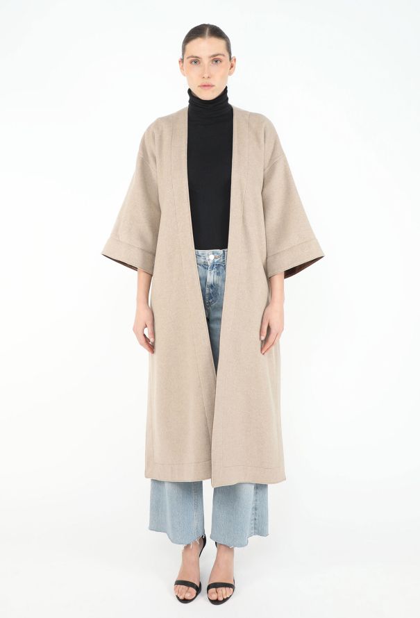 Céline Cashmere Belted Wrap Coat - 2