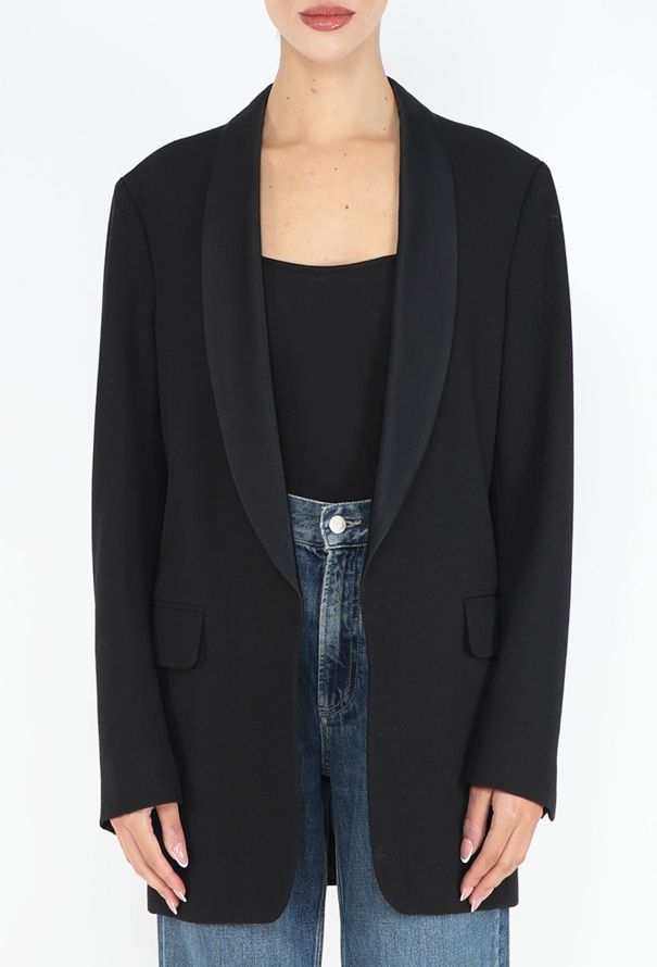 Dries Van Noten Oversized Smoking Shawl Blazer - 1
