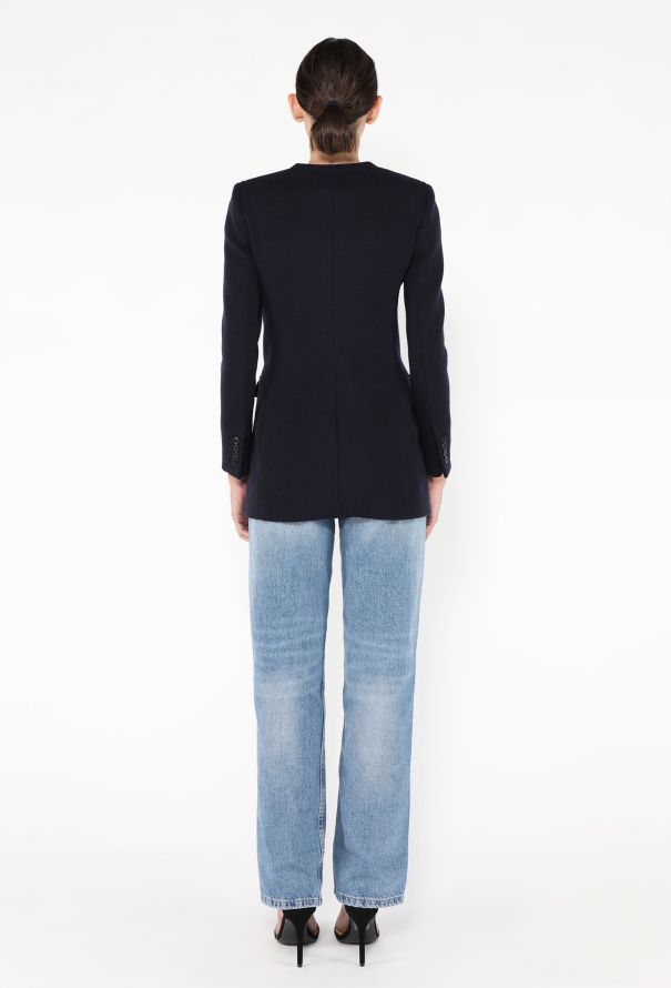 Saint Laurent 2021 Tailored Felted Wool Jacket - 6