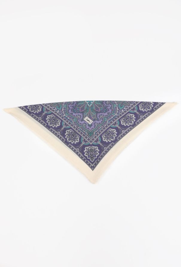 Saint Laurent Vintage Paisley Mandala Shawl - 4