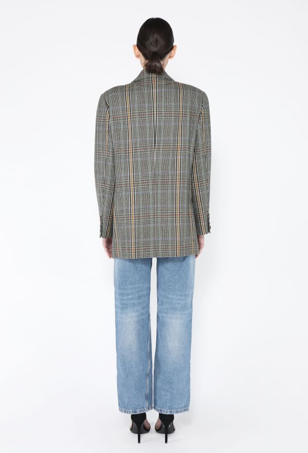 Chanel '80s Herringbone 'CC' Button Blazer - 6