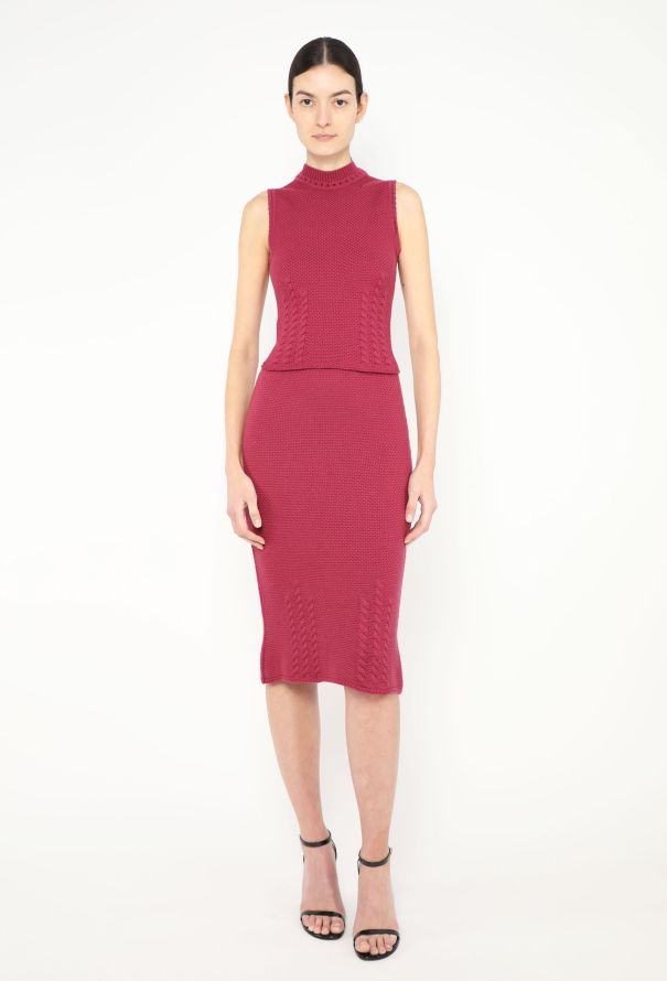 John Galliano Rare F/W 1999 Torsade Knit Ensemble - 3 John Galliano Rare F/W 1999 Torsade Knit Ensemble - 3