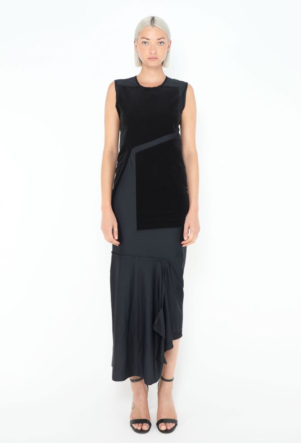 Comme des Garçons Velvet Patchwork Dress - 1