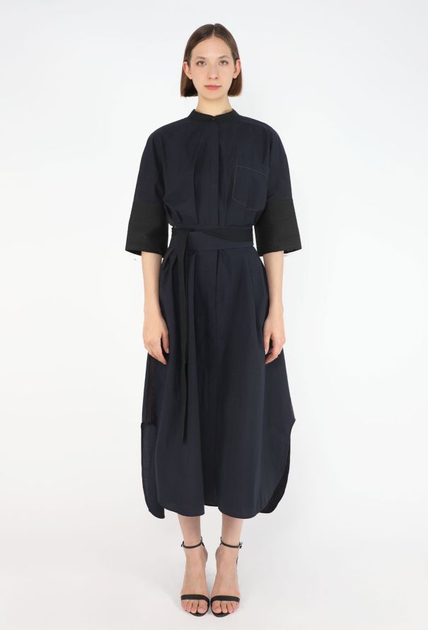 Loewe Belted Cotton Tunic Dress, 2022 - 1