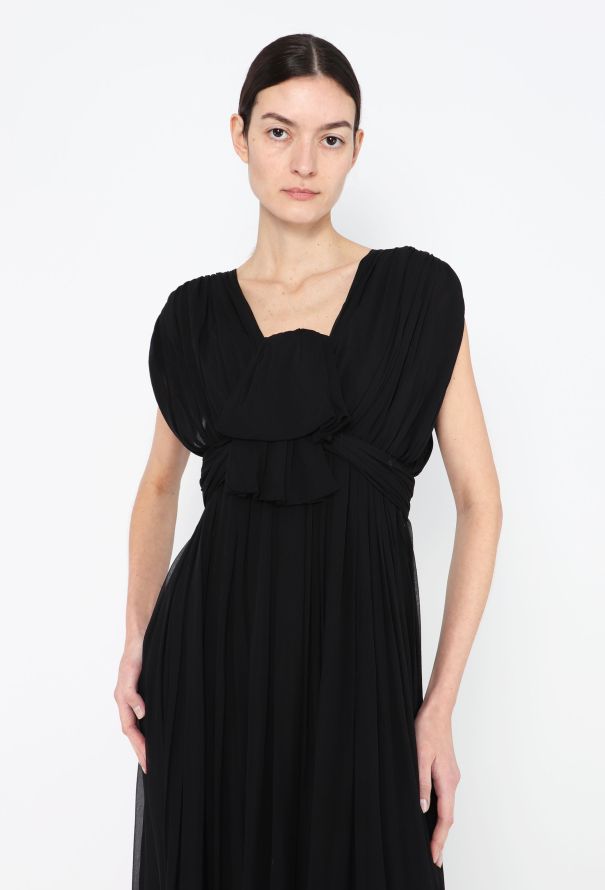Balenciaga Edition Ruched Silk Chiffon Gown - 2 Balenciaga Edition Ruched Silk Chiffon Gown - 2