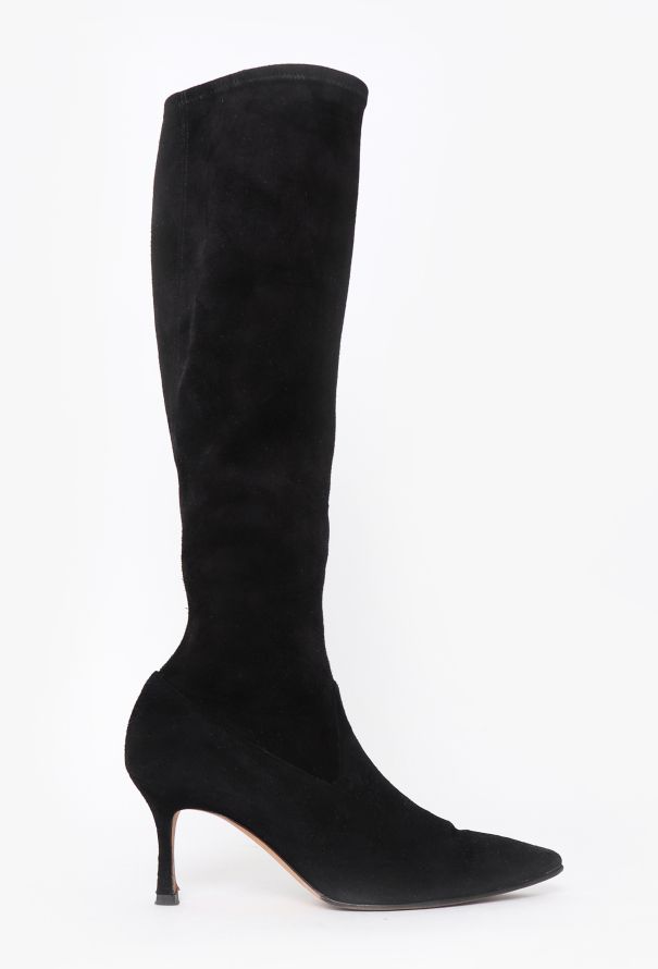 Manolo Blahnik 2014 Pascalare Suede Boots - 1