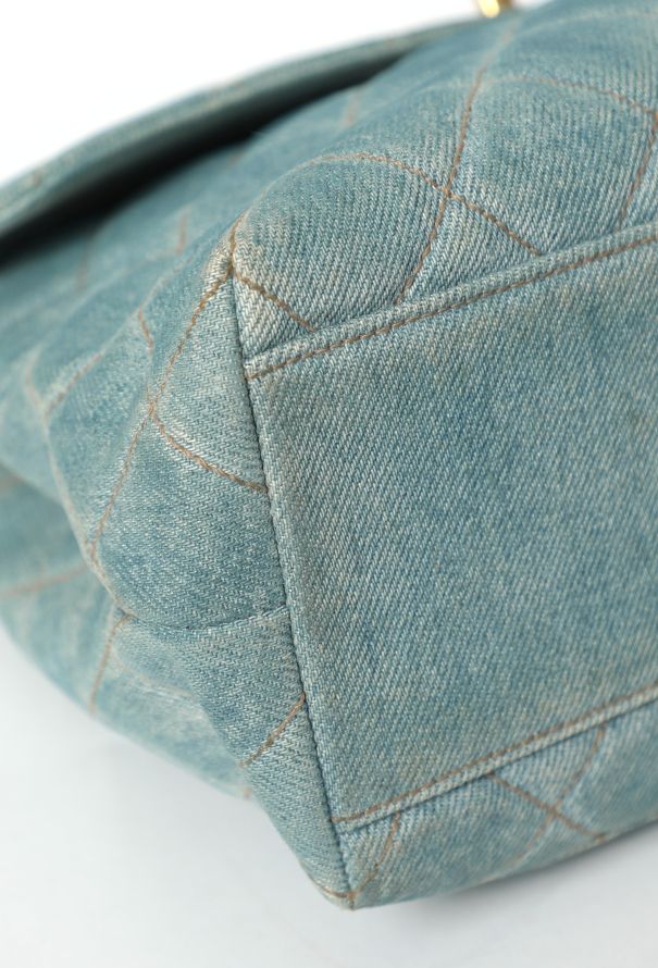 Chanel Vintage Denim Quilted Top-Handle Bag - 7