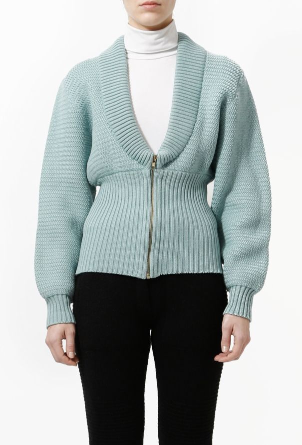 Alaïa RARE F/W 1986 Ribbed Zip Cardigan - 1