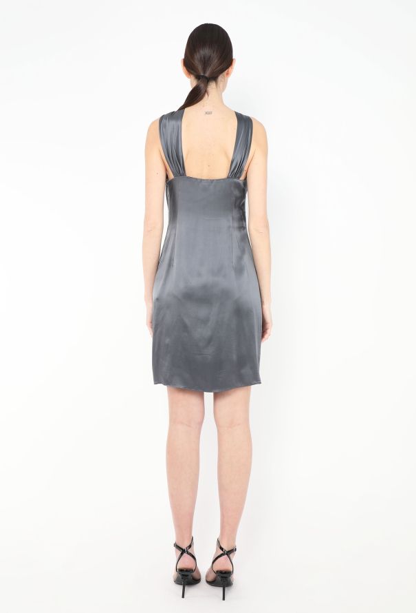 John Galliano Early 2000s Charmeuse Halter Dress - 5 John Galliano Early 2000s Charmeuse Halter Dress - 5