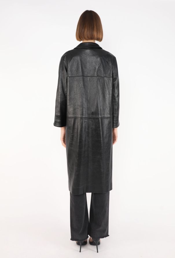 Prada Lambskin Notched Coat, 2019 - 6