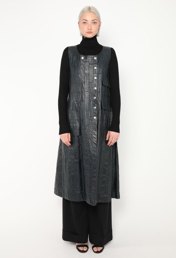 Céline COLLECTOR F/W 2016 Embossed Leather Trench - 6 Céline COLLECTOR F/W 2016 Embossed Leather Trench - 6