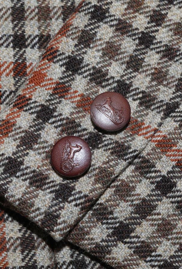 Céline '70s Suede Trim Houndstooth Blazer - 8 Céline '70s Suede Trim Houndstooth Blazer - 8