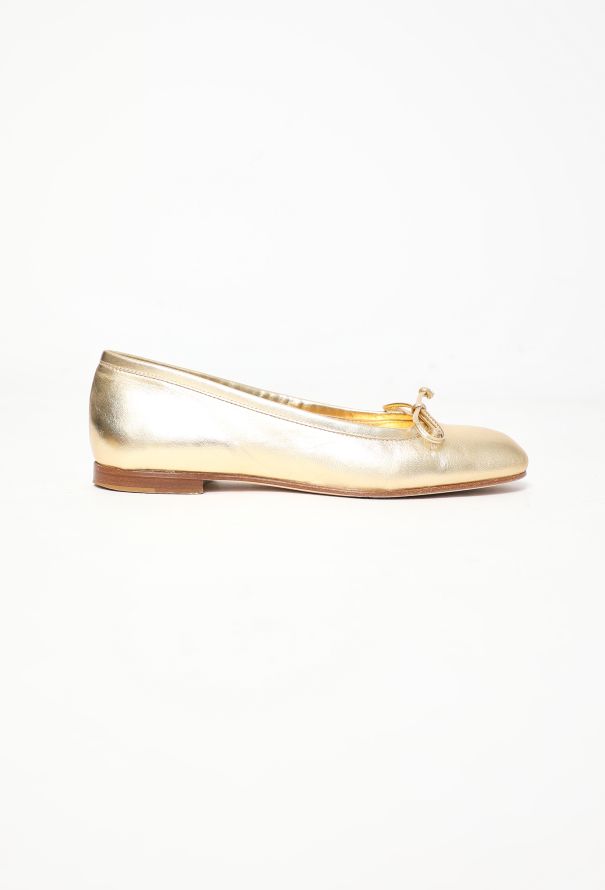 Manolo Blahnik 2023 Metallic Veralli Ballerina Flats - 3 Manolo Blahnik 2023 Metallic Veralli Ballerina Flats - 3