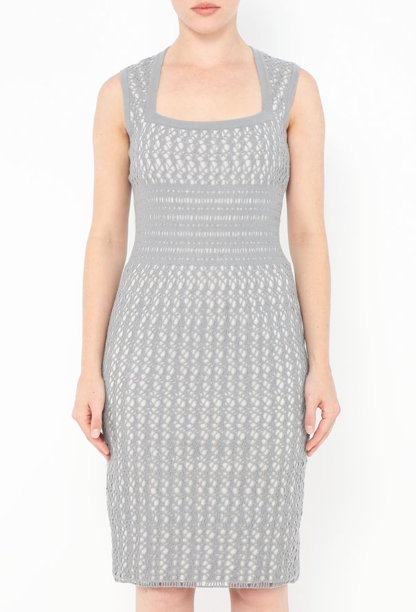Alaïa Felted Laser-Cut Dress - 2
