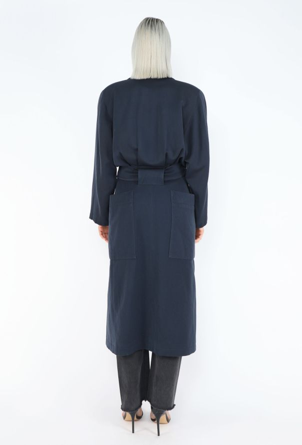 Alaïa F/W 1984 Shawl Belted Coat - 5