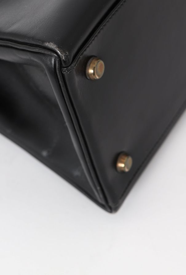 Hermès '70s Black Box Kelly 32 Retourné - 10 Hermès '70s Black Box Kelly 32 Retourné - 10