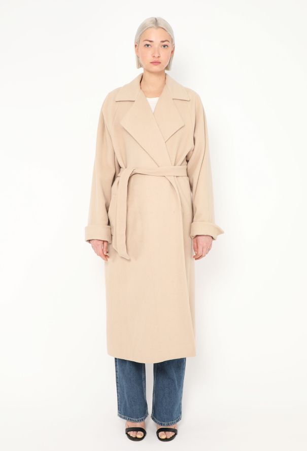 Dior Vintage Belted Twill Coat - 1
