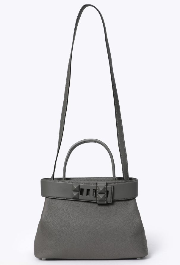 Hermès Gris Meyer Togo Medor Bag - 1