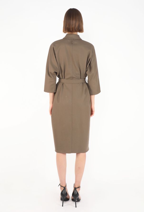Hermès Twill Belted Shirt Dress - 7