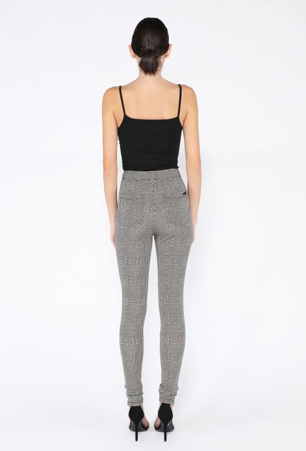 Saint Laurent S/S 2022 Herringbone Stretch Leggings - 5