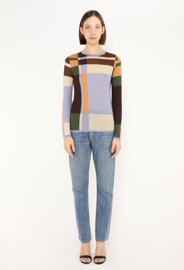 Prada F/W 1996 Colorblock Cashmere Sweater - 3