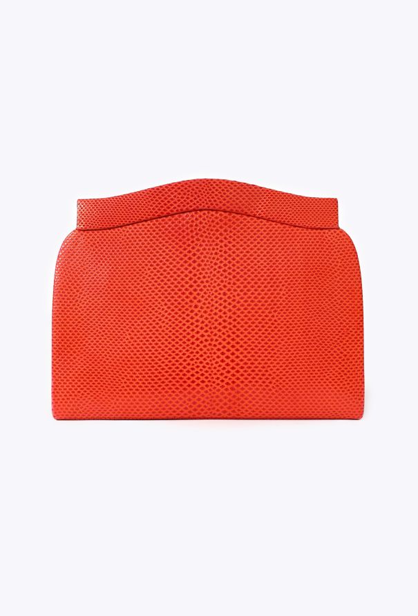 Saint Laurent Vintage Couture Lizard Clutch - 1