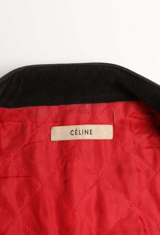 Céline Navy Leather Biker Jacket - 6