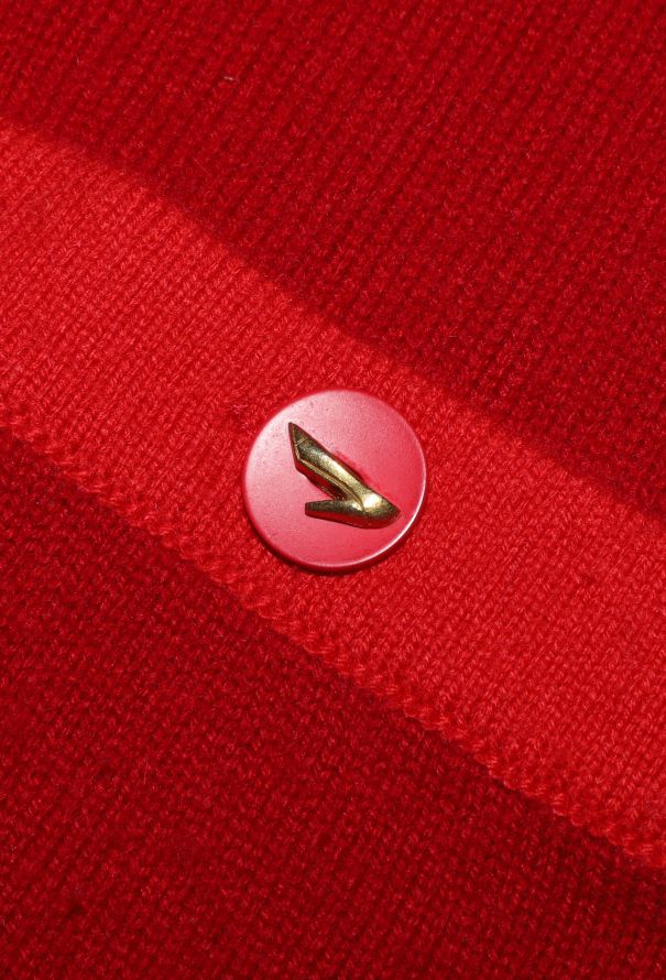 Chanel RARE F/W 1994 Cashmere Emblem Cardigan - 8