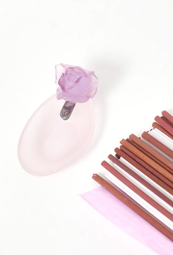 Vintage Objects & Decor Daum Pâte de Verre Incense Holder - 4 Vintage Objects & Decor Daum Pâte de Verre Incense Holder - 4