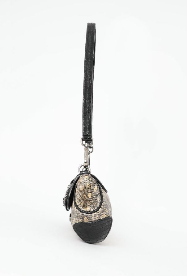 Prada F/W 2004 Lizard Embellished Shoulder Bag - 6 Prada F/W 2004 Lizard Embellished Shoulder Bag - 6